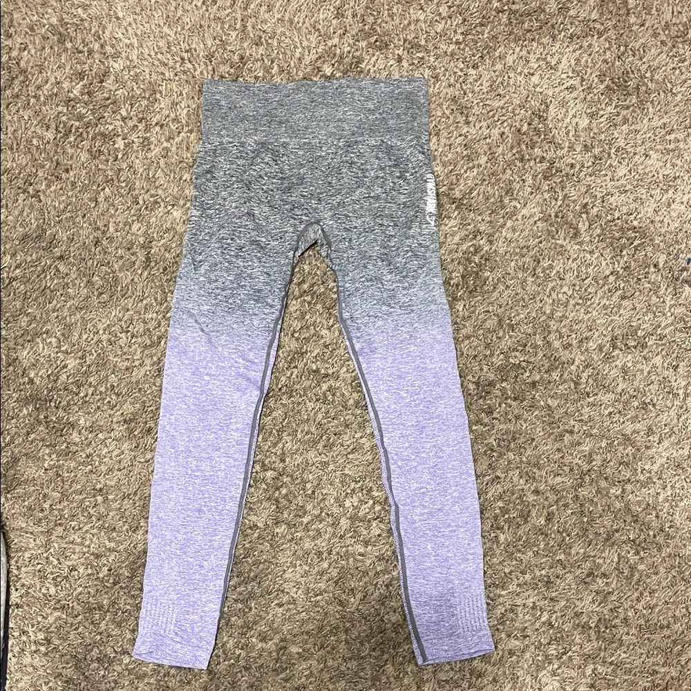 Gray and Purple  Leggings